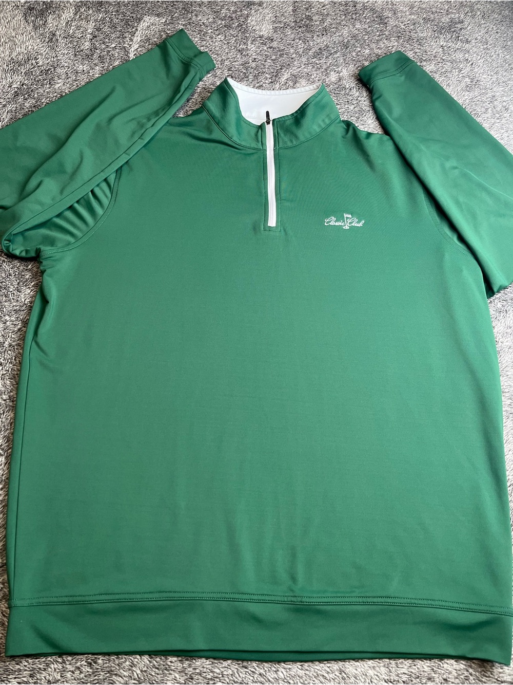 Peter Millar Summer Comfort Classic Club 1/2 Zip Pullover XL Green Golf